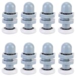 Cyslmuk - 8pcs coureurs de porte douche en plastique durable coulissant piste roulement salle bains verre ...