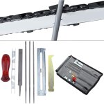 8pcs / set kit daff�tage professionnel complet avec sac de rangment pour scie � cha�ne � essence tron�onneuse ...