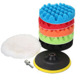 8pcs voiture polissage fartage buffing pad eponge kit set pour voiture polisseuse tampon waxer sander ...