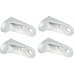 8x �querre de fixation �tag�re plastique � visser blanc ferrure assemblage bois support meuble lit table ...