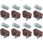 8x ferrure d'assemblage marron connecteur fixation  visser bois meuble tagre porte panneau cuisine ...