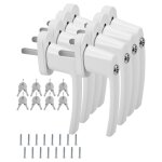Einfeben - 8x poignée de fenêtre avec serrure verrouillable alu même clé blanche Einfeben - 8x poignée de fenêtre avec serrure verrouillable alu même clé blanche