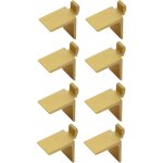 8x taquet aluminium doré étagère pour crémaillère support fixation attache armoire meuble 8x taquet aluminium doré étagère pour crémaillère support fixation attache armoire meuble