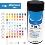 9 en 1 bandelettes de test de l'eau testeur de qualit� de l'eau bandelettes de test de duret� de l'eau ...