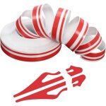 9. 8 m autocollants  rayures pour capot de voiture, carrosserie, ct automobile, course automobile, ...