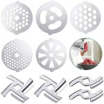 9 pi�ces accessoires pour hachoir � viande hachoir � viande alimentaire hachoir � viande manuel pi�ces ...