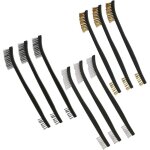 9 pi�ce mini brosses m�talliques pour le nettoyage des scories de soudure de la rouille et de la poussi�re, ...