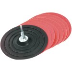 Tivoly ? 9 pi�ces ? plateau ponceur auto - agrippant pour perceuse & sa monture ? caoutchouc ? �125mm ...