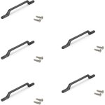 Lot de 5 poignées pour meubles osaka, l225mm, entraxe 160mm, aluminium, gris foncé - emuca Lot de 5 poignées pour meubles osaka, l225mm, entraxe 160mm, aluminium, gris foncé - emuca