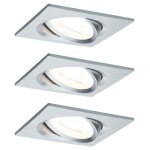 Paulmann - 93456 nova spot encastrable jeu de 3 led led 18 w aluminium (tourn)
