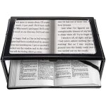 A4 pleine page loupe de lecture loupe sur pied rectangulaire mains libres avec 12 led lampe lentille ... A4 pleine page loupe de lecture loupe sur pied rectangulaire mains libres avec 12 led lampe lentille ...