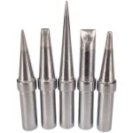 Lot de 5 pointes de fer  souder de rechange pratiques sans plomb eta etb etd ets ett pour weller wesd51 ...