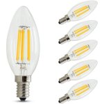 Aafgvc - ampoule e14 bougie � intensit� variable flamme, 4w equivalence incandescence 40w, blanc chaud(2700k), ...
