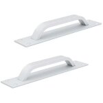 Aafgvc - ensemble de 2 poign�es de porte coulissante en alliage d'aluminium, poign�es de porte coupe ...