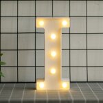 Aafgvc - lettres de l'alphabet  led avec lumire blanche chaude pour dcoration d'intrieur, fte, bar, ...