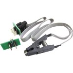 Soic8 sop8 pince de test pour eeprom 93cxx / 25cxx / 24cxx en circuit programmation + 2 adaptateurs