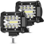 Aaiwa barre lumineuse led 10, 2 cm 120 w 12 000 lm combinaison de feux tout - terrain � triple rang�e ...