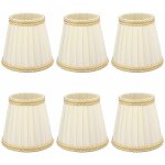 Abat - jour, 6 pices petit abat - jour clip sur tambour abat - jour tissu pour lustre bougie ampoules ...