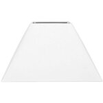 Abat - jour - carr� - blanc - culot e27 - base 32, 5 cm - design contemporain