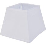 Abat - jour - carr� - blanc - pour lampe - 15x15x12, 5 cm - culot e14