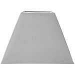 Abat - jour - carr� - gris clair - pour lampe - base 41 cm - culot e27 avec r�ducteur