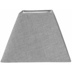 Abat - jour - carr� - gris - pour lampe - base de 20 cm - culot e27 avec r�ducteur