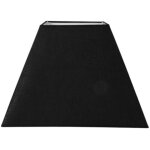 Abat - jour - carr� - noir - tissu - culot e27 - 41 cm