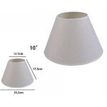 Abat - jour conique cylindrique classique de remplacement pour lampe et applique en tissu tnt - 10  - ...