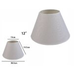 Abat - jour conique cylindrique classique de remplacement pour lampe et applique en tissu tnt - 12  - ...