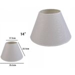 Abat - jour conique cylindrique classique de remplacement pour lampe et applique en tissu tnt - 14  - ...