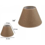 Abat - jour conique cylindrique classique de remplacement pour lampe et applique en tissu tnt - 14  - ...