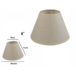 Abat - jour conique cylindrique classique de remplacement pour lampe et applique en tissu tnt - 8  - ...