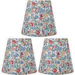 Abat - jour conique en tissu � motif floral pour lampadaire ou lampe sur pied avec culot e14 - sjlerst ...