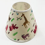 Abat - jour cylindrique conique moderne pour lampe et applique animalier taille 12