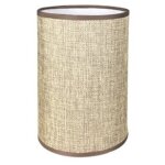 Abat - jour cylindrique tissu en lin fait � la main, pour lampe de table, suspension, lampadaire (caf�, ...