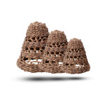 Abat - jour en feuille de bananier naturel - lot de 3 - vendu par 1