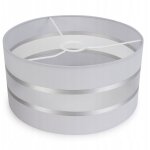 Abat - jour cylindrique noir 40 cm ? tissu et m�tal ? pour lampes suspendues e27 ? �l�gance moderne pour ...