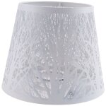 Abat - jour, abat - jour en mtal tonneau avec motif d' pour lustre de table applique murale blanc