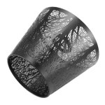 Abat - jour, abat - jour en mtal tonneau avec motif d' pour lustre de table applique murale noir