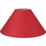 Abat - jour - ostaria - rond - rouge - 35 cm - culot e27 avec r�ducteur