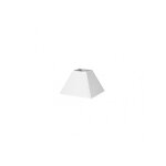 Abat - jour pyramide mezzo e27 white 20dx10dx15h tissu popeline