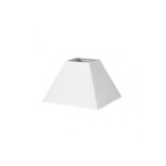 Abat - jour pyramide mezzo e27 white 35dx15dx25h tissu popeline