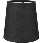 Abat - jour - rond - noir - pour lampe - base 10 cm - pince ampoule