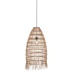 Abat - jour pour suspension lyna en jonc de mer - ? 45 cm - marron