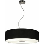 Abat - jour textile suspension plafonnier salon salle � manger �clairage lampe suspendue en verre noir ...