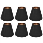 Sjlerst abat - jour en tissu � clip, 6 pi�ces, pour lustre de table e14, applique murale, d�cor de chambre ...