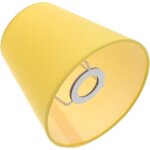 Abat - jour tissu e14 jaune pour lustre table sol chevet maison h�tel