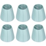 Sjlerst abat - jour en tissu pour lustre, 6 pi�ces, couvercle de lampe murale, support � pince pour petite ...