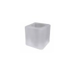 Ltde - abat - jour en verre carr mate minicubo 4, 5x5 cm avec une ouverture de 2 cm