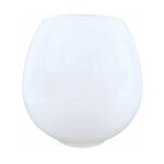 Abat - jour verre kiwi 12x8cm opale brillant ouverture 4cm